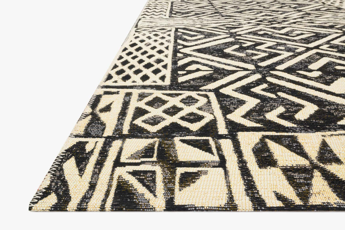 Loloi Mika MIK-13 Ivory / Black area rug - image 2