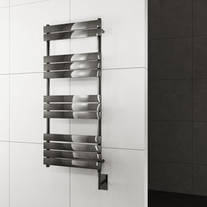 Minos Wall Mounted Electric Towel Warmer in Gun Metal