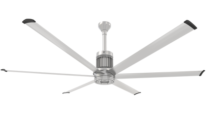 Big Ass Fans i6 84" Ceiling Fan in Brushed Aluminum, Downrod 12", Covered Outdoors