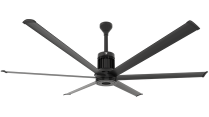 Big Ass Fans i6 84" Ceiling Fan in Black, Downrod 12", Covered Outdoors