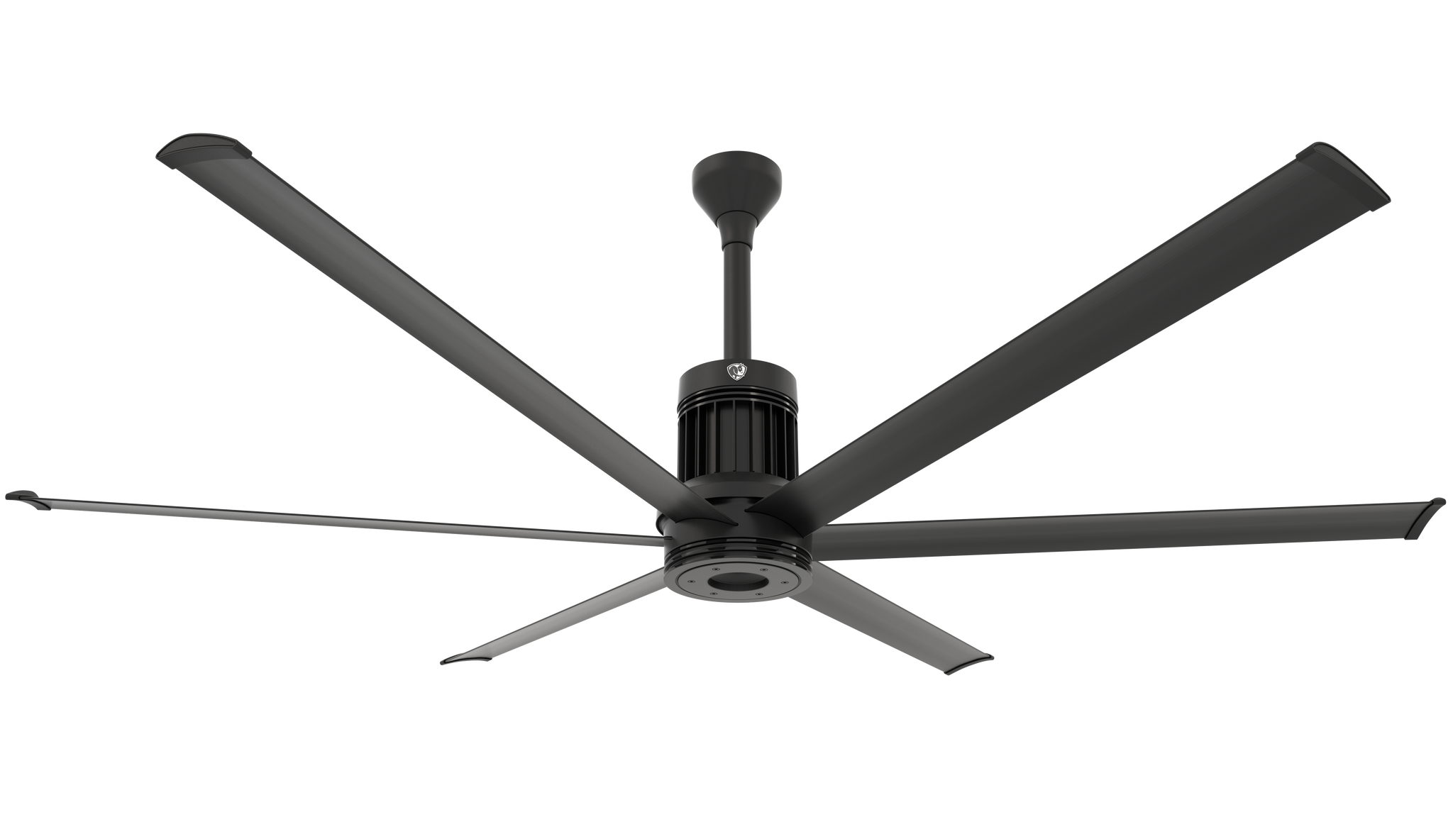Big Ass Fans i6 84" Ceiling Fan in Black, Downrod 12", Covered Outdoors
