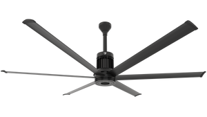 Big Ass Fans i6 84" Ceiling Fan in Black, Downrod 12", Covered Outdoors