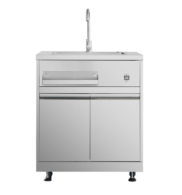 Thor Outdoor Kitchen Package with Propane Gas Grill and Refrigerator, AP-Outdoor-LP-R-6-B
