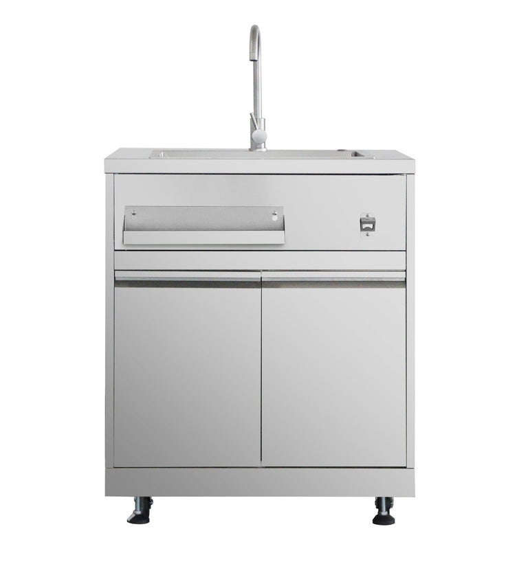 Thor Outdoor Kitchen Package with Propane Gas Grill and Freezer, AP-Outdoor-LP-F-6-B
