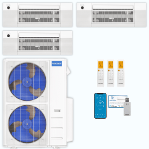 MRCOOL DIY 5th Gen 3-Zone 36,000 BTU Ceiling Cassette Ductless Mini Split Air Conditioner & Heat Pump (12K+12K+12K), DIY3-BC-48HP