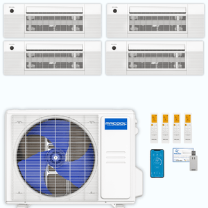 MRCOOL DIY 5th Gen 4-Zone 36,000 BTU Ceiling Cassette Ductless Mini Split Air Conditioner & Heat Pump (6K+6K+12K+12K), DIY4-BC-36HP