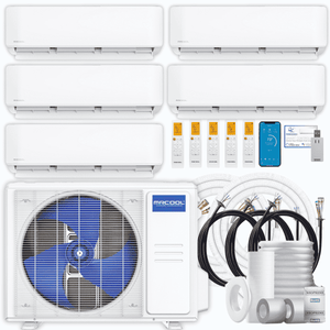 MRCOOL DIY 5th Gen 5-Zone 30,000 BTU Ductless Mini Split Air Conditioner & Heat Pump with Pre-Charged Line Sets (6K+6K+6K+6K+6K), DIYM536HP