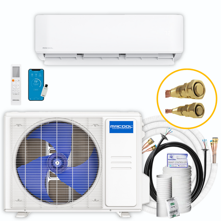 MRCOOL DIY 12K BTU Ductless Mini Split Heat Pump Complete System, Energy Star, 4th Gen, DIY-12-HP-WM-115C25