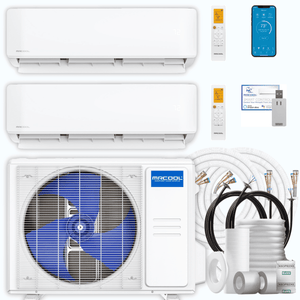 MRCOOL DIY 5th Gen 18K BTU 2-Zone Mini Split (9K+9K) with Pre-Charged Line Sets – 23.9 SEER2, 230V (TEST PRODUCT - DO NOT ORDER)