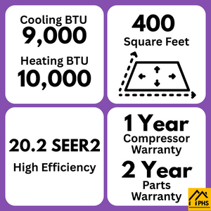 MRCOOL DIY® 5th Gen EasyPro 9,000 BTU Single Zone Mini Split Complete System 115V with 16 ft. DIY Quick Connect Line Set and DIYPRO Cable, EZPRO-09-HP-11516D-O