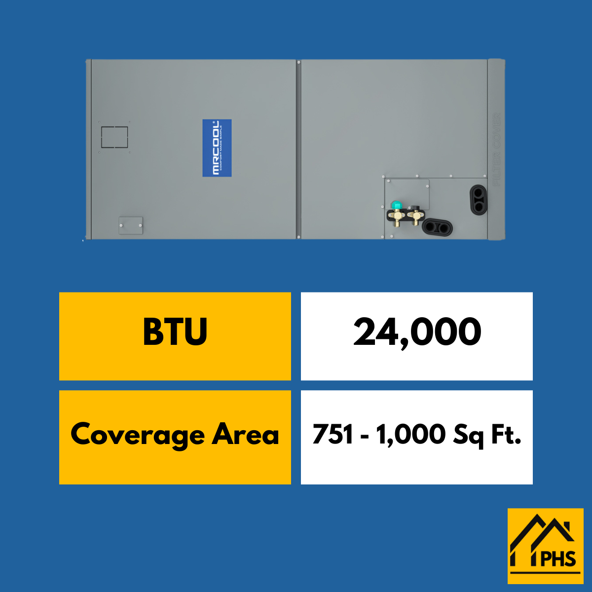 MRCOOL 24K BTU Ton Central Ducted VersaProยฎ Hyper Heat 2nd Gen Mul