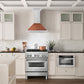 ZLINE 30" 400 CFM Convertible Stainless Steel Range Hood with Copper Shell and Stainless Steel Handle, KB4STX-C-30