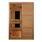 Dynamic Lucca Low EMF Indoor Infrared Sauna in Canadian Hemlock (2-Person Capacity)