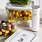 ZWILLING Medium Plastic Vacuum Lunch Container in White, Fresh & Save Series