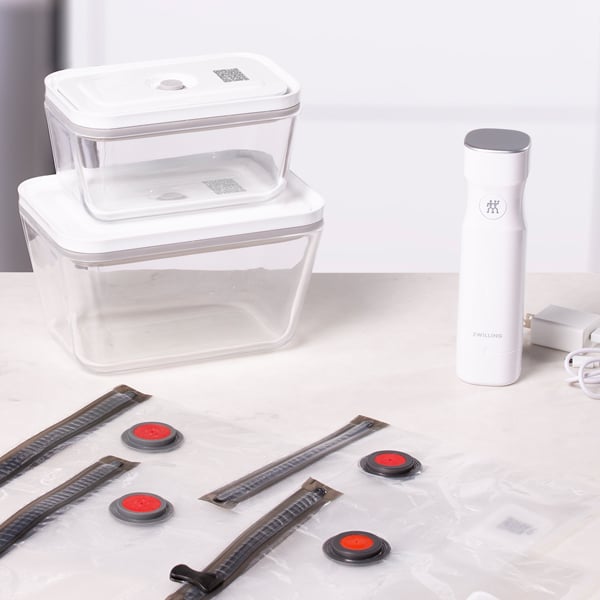 OoBLE Vacuum Storage Containerミニ白 ZWILLING Small Plastic Vacuum Container, Fresh & Save Series