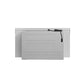 FORNO Espresso Capoliveri 30" 1.2 cu. ft. Built-In Microwave Drawer in White with Antique Brass Handles, FMWDR3000-30WHT