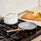 Caraway Mini Sauce Pan in Black with Gold Handle