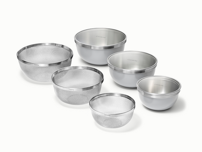 Caraway Mixing Bowl & Strainer Set