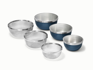 Caraway Mixing Bowl & Strainer Set