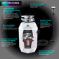 FORNO ACQUA BrightDiamond Moonstone 3/4 HP Ultra-Quiet Garbage Disposal with Motion Sensor Light & Pre-Wired Air Switch