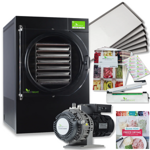 Harvest Right Large Home Pro Freeze Dryer with Oil Free Vacuum Pump, 6 Trays and Mylar Starter Kit in Black