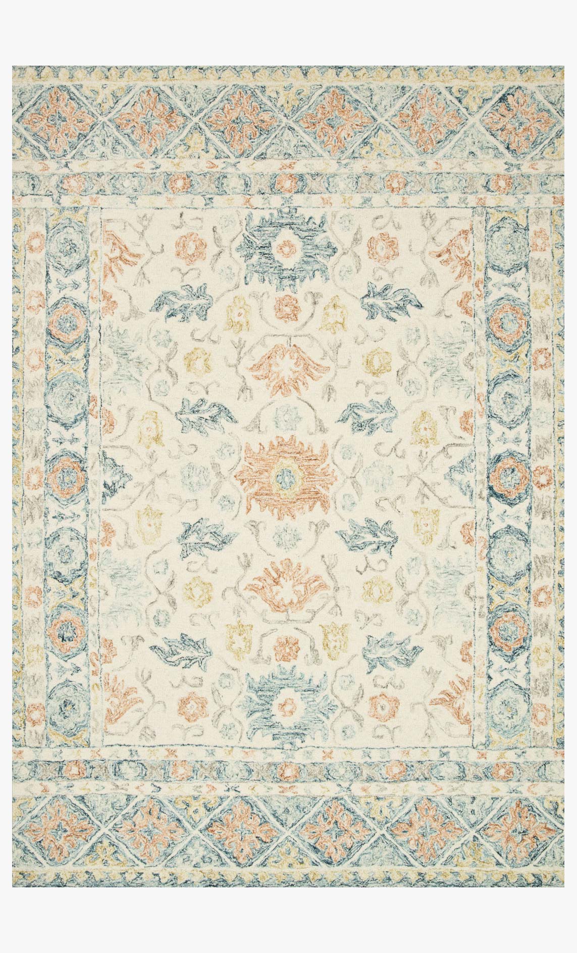 Loloi Norabel NOR-01 Ivory / Multi area rug - image 1
