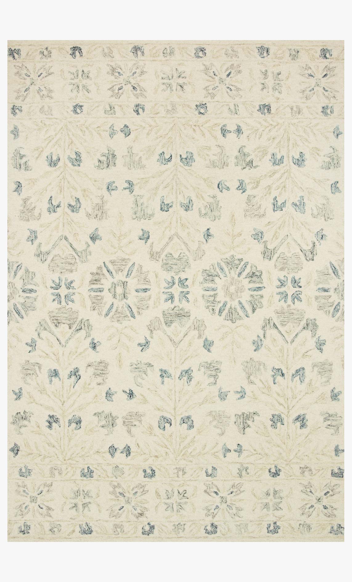 Loloi Norabel NOR-02 Ivory / Grey area rug - image 1