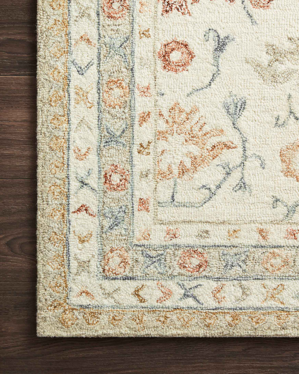 Loloi Norabel NOR-03 Ivory / Rust area rug - image 4