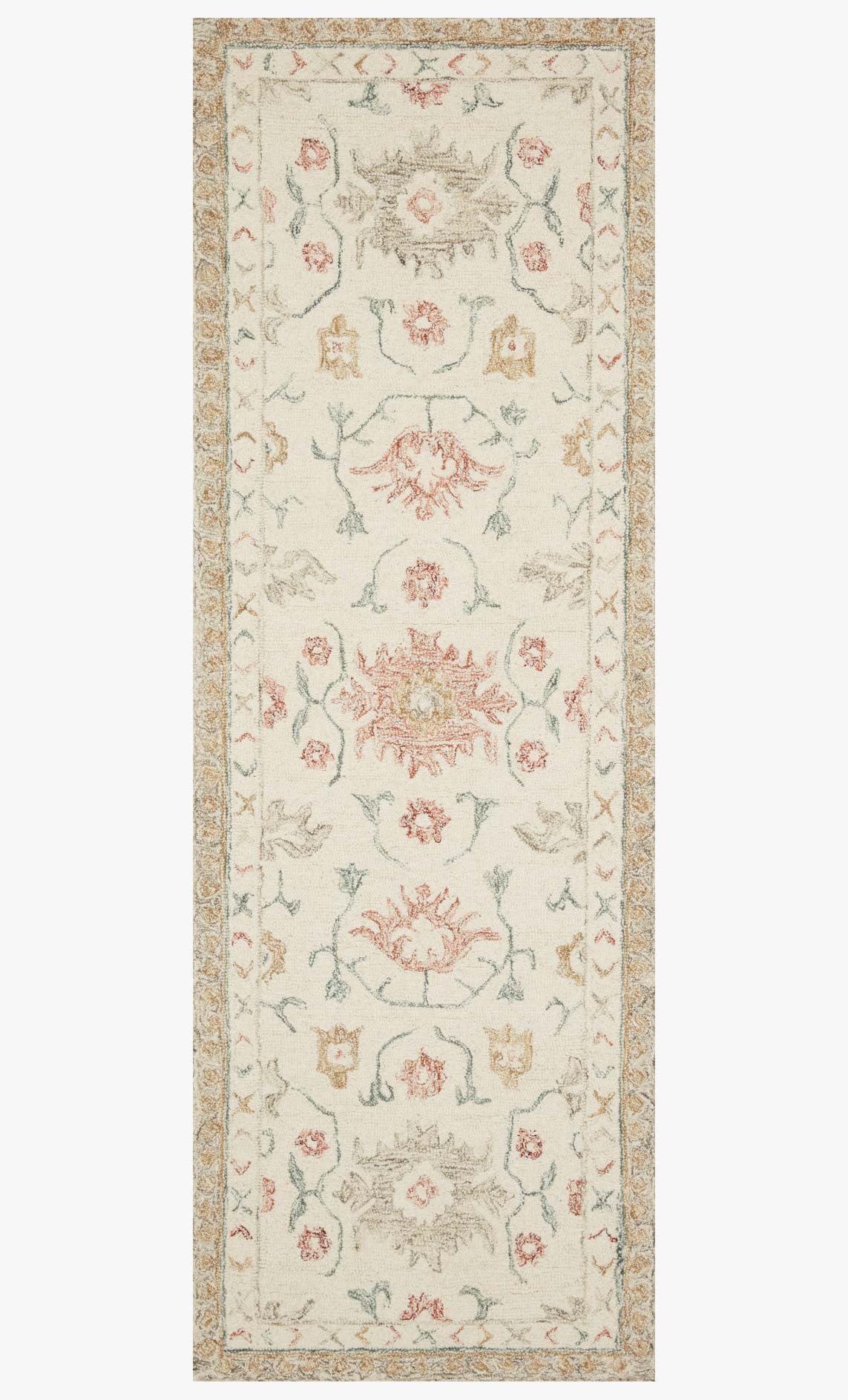 Loloi Norabel NOR-03 Ivory / Rust area rug - image 3