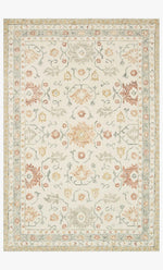 Loloi Norabel NOR-03 Ivory / Rust area rug - image 1