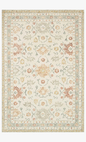 Loloi Norabel NOR-03 Ivory / Rust area rug - image 1