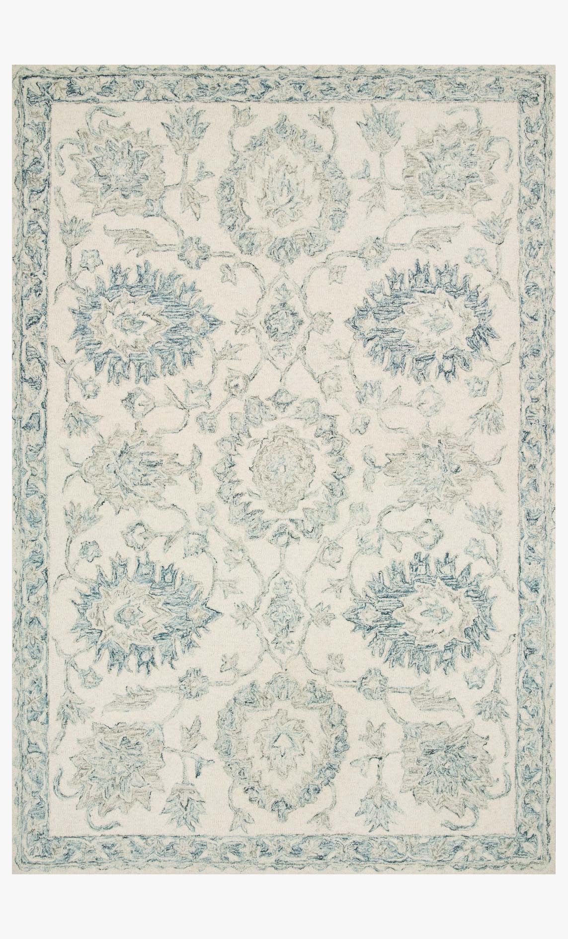 Loloi Norabel NOR-04 Ivory / Blue area rug - image 1