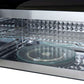 FORNO Fornace 30" 1.5 cu. ft. 300 CFM Over The Range Microwave in Black with Antique Brass Accents, FOTR3038-30BLK