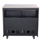 Forno Rimini Outdoor Kitchen - 30" BBQ, 62,600 BTU, 3 Burners with Sear & Rotisserie, 4.8 cu.ft. Beverage Center, Stainless Steel Double Sink, Black Cabinets & White Sintered Stone Countertops