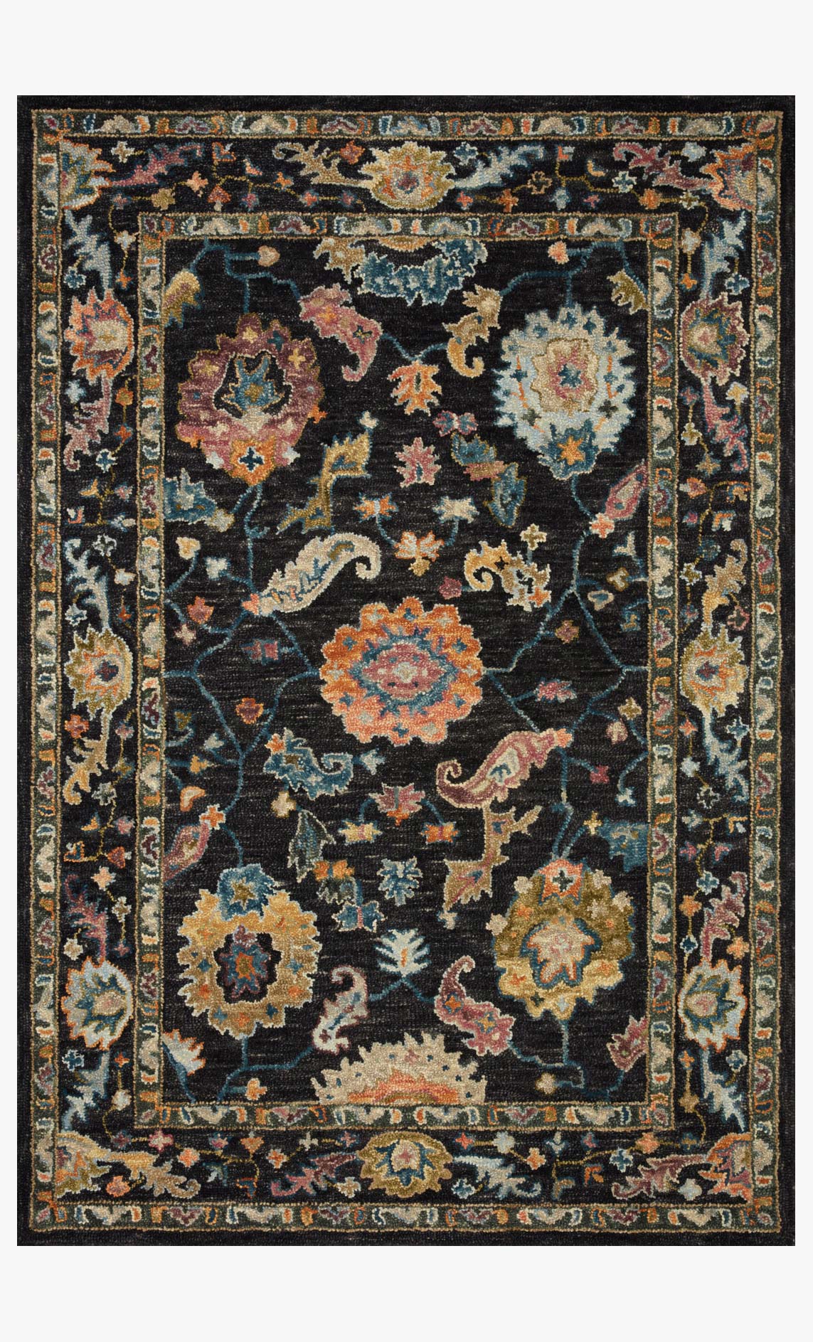 Loloi Padma PMA-01 Black / Multi area rug - image 1