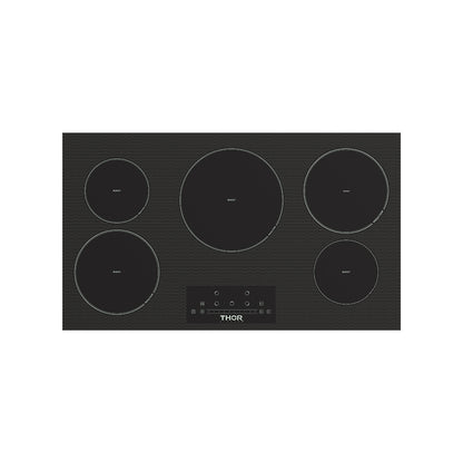 THOR Kitchen 36" Induction Cooktop with 5 Elements, PIH36