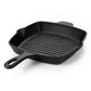 Induction Hardware Forge Collection 10” Cast Iron Grill Pan - Orion Black