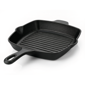 Induction Hardware Forge Collection 10” Cast Iron Grill Pan - Orion Black