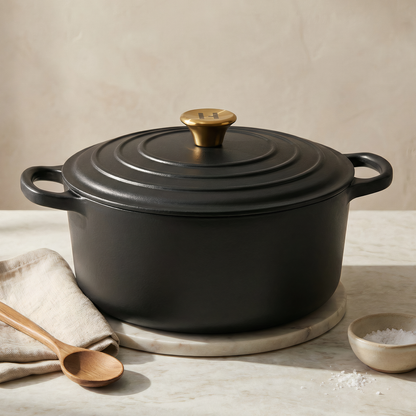 Induction Hardware Forge Collection 10” Cast Iron Dutch Oven - Orion Black