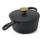 Induction Hardware Forge Collection 8” Cast Iron Saucepan- Orion Black