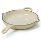Induction Hardware Alpha Enamel Collection 10” Cast Iron Skillet - Stratus White