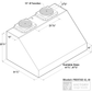 VICTORY Prestige 42" 2,300 CFM BBQ Range Hood