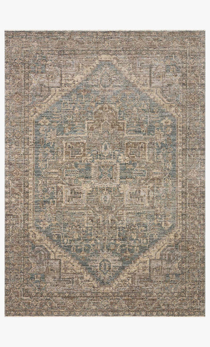 Loloi Priscilla PRL-04 Blue / Bark area rug - image 1