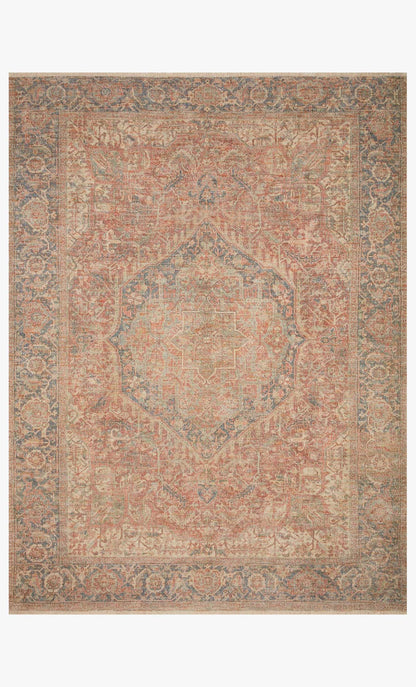 Loloi Priya PRY-07 Brick / Navy area rug - image 1