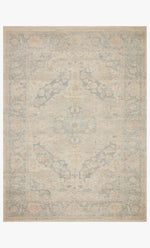 Loloi Priya PRY-08 Bone / Bluestone area rug - image 1