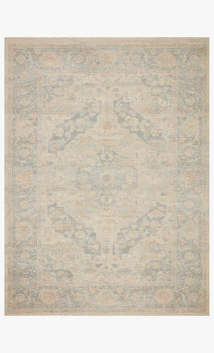 Loloi Priya PRY-08 Bone / Bluestone area rug - image 1