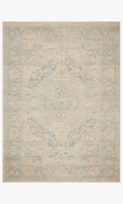 Loloi Priya PRY-08 Bone / Bluestone area rug - image 1