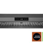 Hauslane | Chef Ducted Black Stainless Steel Undercabinet Range Hood, UC-PS18BSS