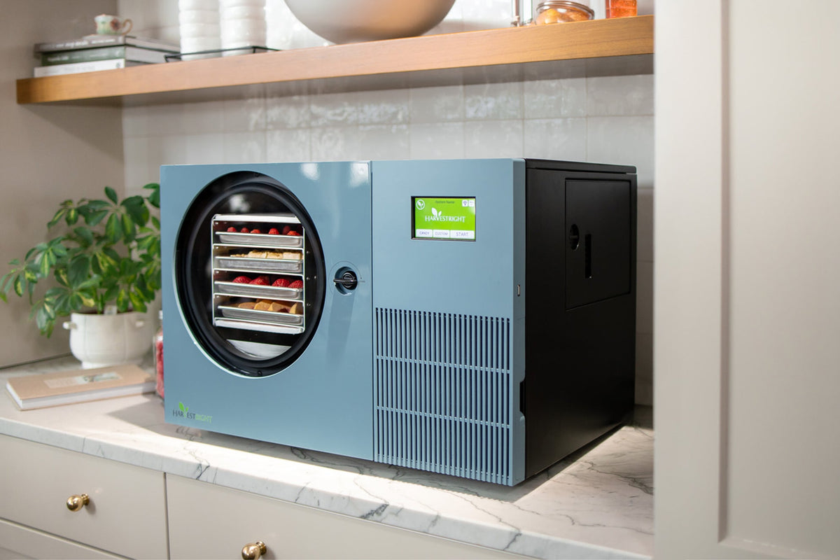 Harvest Right Countertop 360 pale blue freeze dryer lifestyle photo