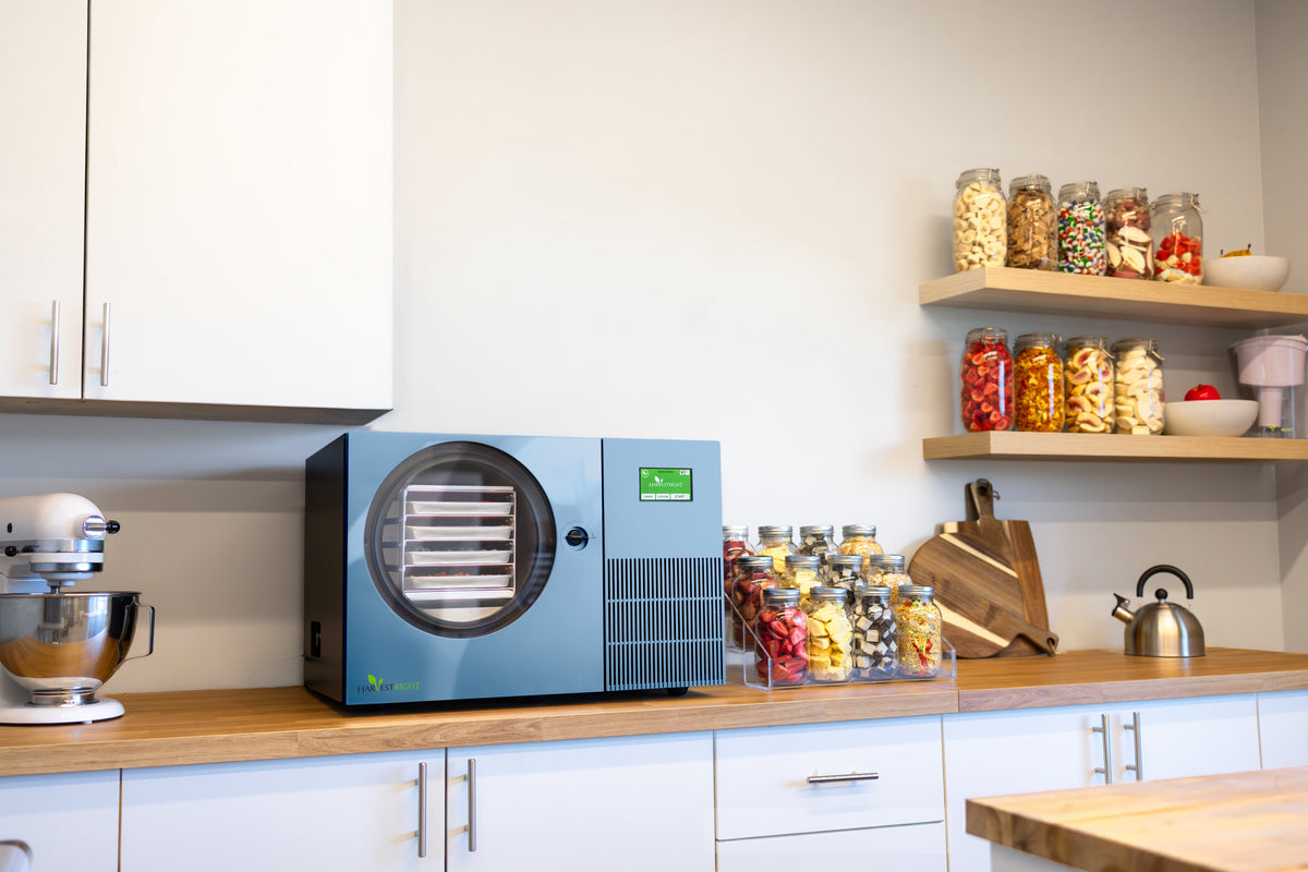 Harvest Right Countertop 360 pale blue freeze dryer lifestyle photo